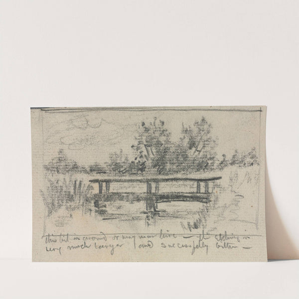 The Bridge, Schleissheim (c. 1870–1909) by Otto Henry Bacher