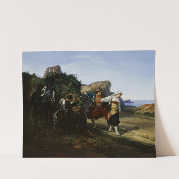 The Brigand Betrayed (1828) by Horace Vernet