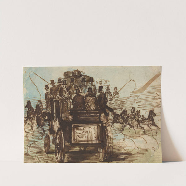 The Brighton Coach by Constantin Guys