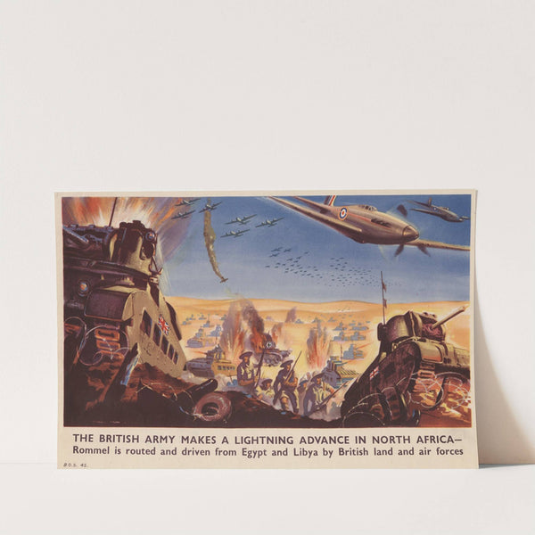 The British Army Makes a Lightning Advance in North Africa by Anonymous