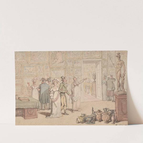 The British Institute 1816 by Thomas Rowlandson