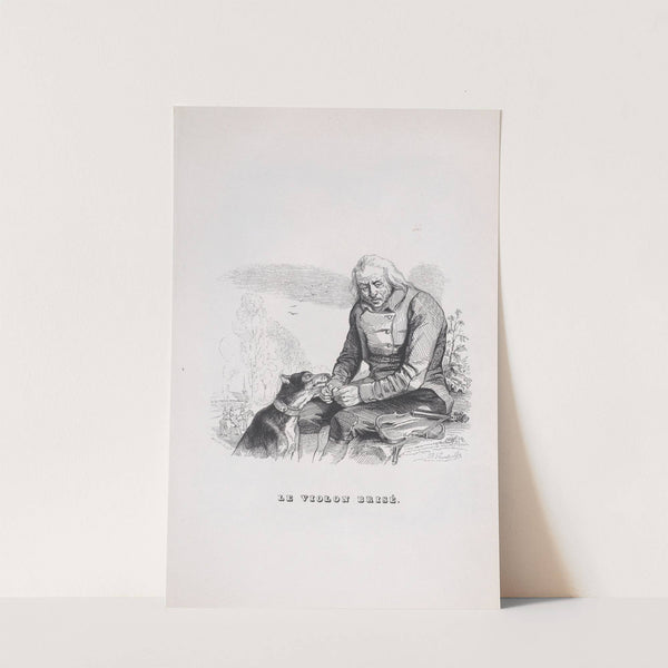 The Broken Violin by J. J. Grandville