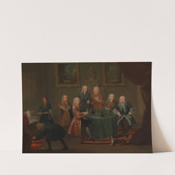 The Brothers Clarke with Other Gentlemen Taking Wine by Gawen Hamilton