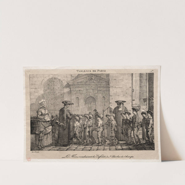 The Brothers Conducting the Children to St. Nicholas of the Fields (1820s) by Jean Henri Marlet