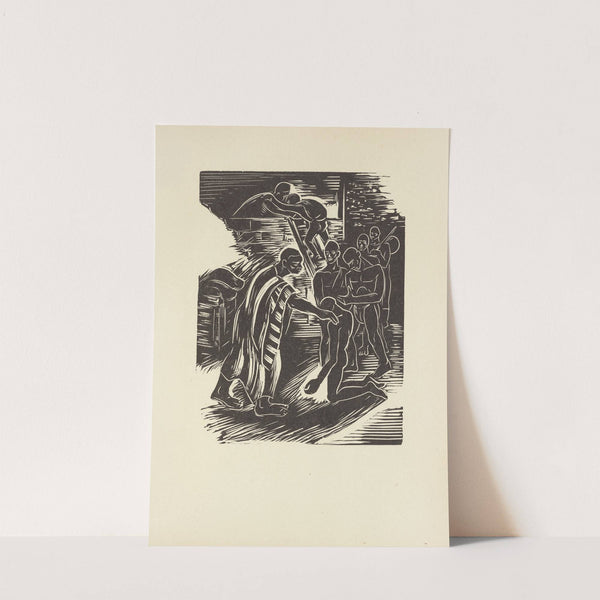 The brothers look and wonder but Joseph call each one by name (1946) by Letterio Calapai