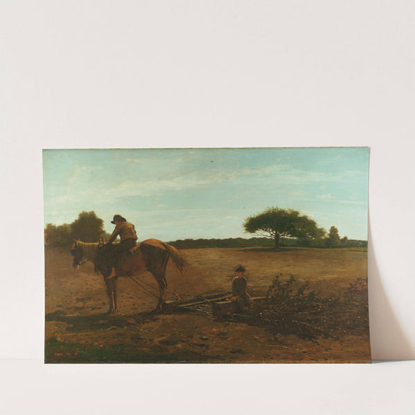 The Brush Harrow, Spring Time by Winslow Homer