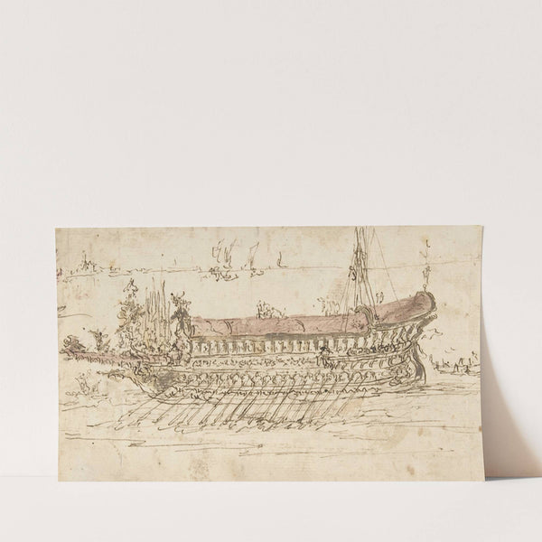 The Bucintoro Moving to the Left (1712–93) by Francesco Guardi