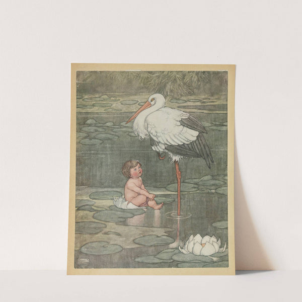 The bud opened into a full-blown flower, in the middle of which lay a beautiful child by William Heath Robinson