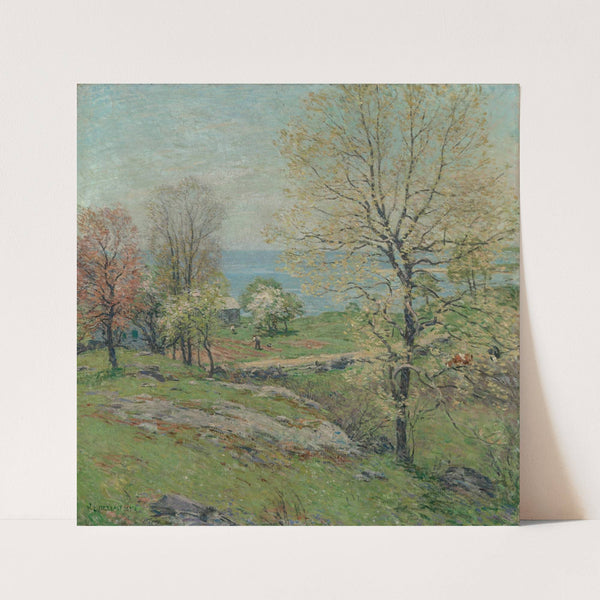 The Budding Oak (1916) by Willard Leroy Metcalf