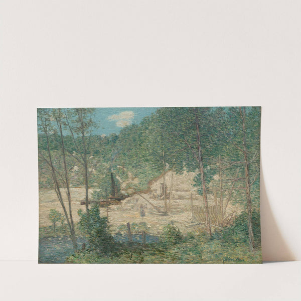 The Building of the Dam by Julian Alden Weir