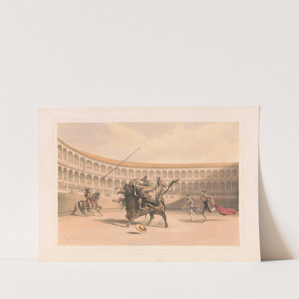 The bull tossing the picador and horse (1860-1870) by William Henry Lake Price