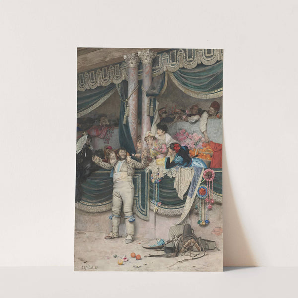 The bullfighter's adoring crowd by Jehan Georges Vibert