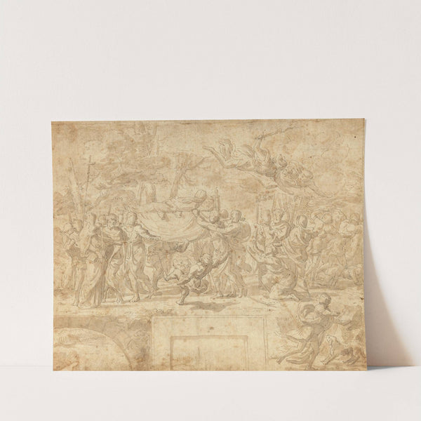 The Burial of the Virgin and the Punishment of Jephoniuas by Charles Mellin