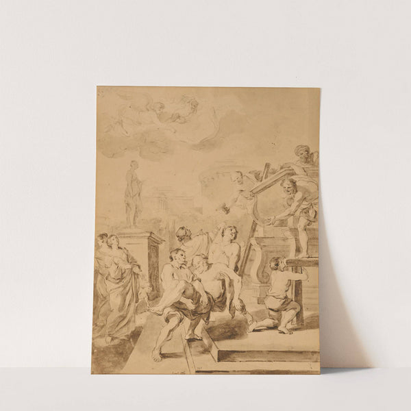 The burial place of Saint Andrew by Jean-Honoré Fragonard