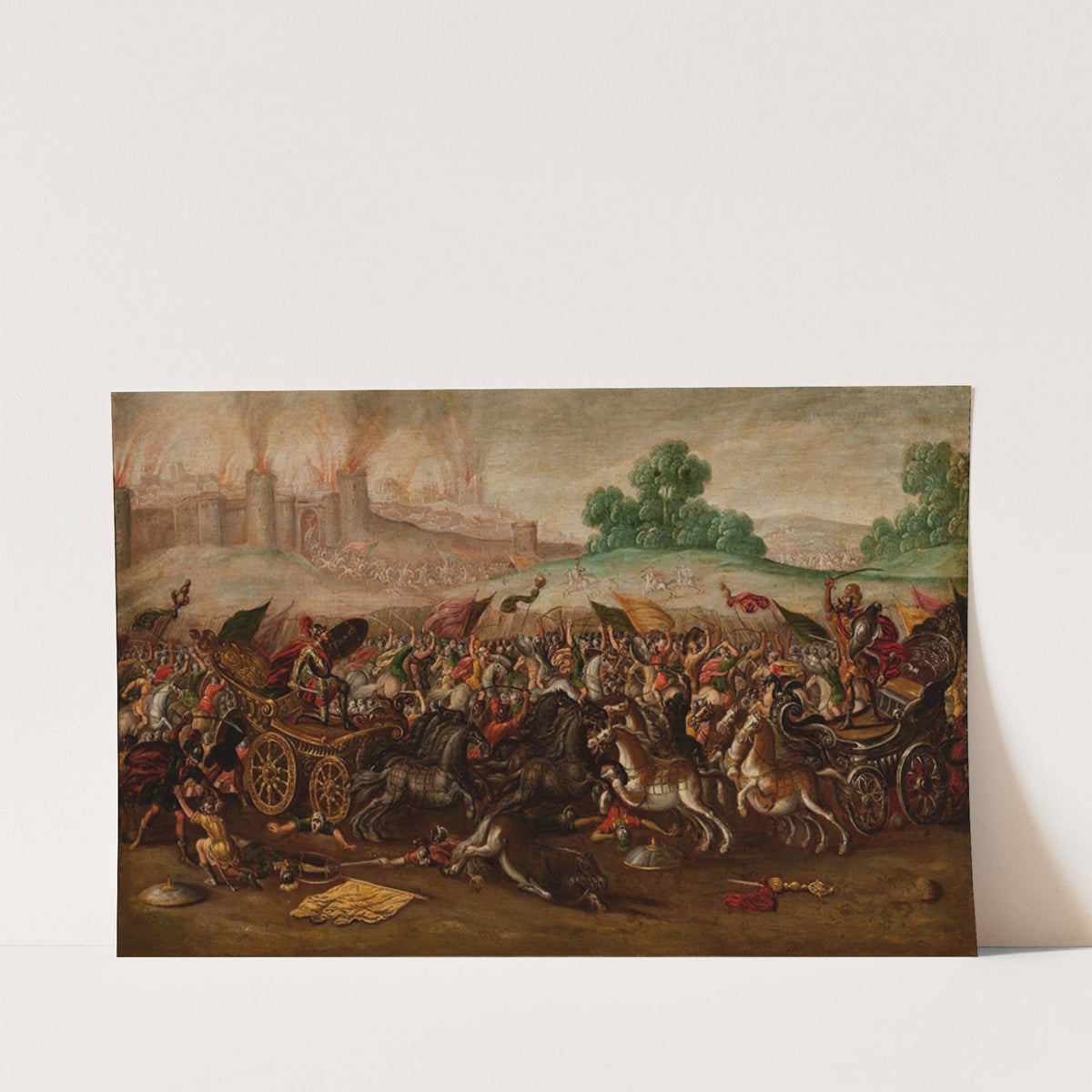 The Burning of Jerusalem by Nebuchadnezzar’s Army by Circle of Juan de la Corte
