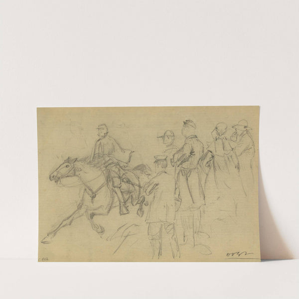 The C. de Paris riding into Yorktown with the first clear account of affairs at Williamsburg by Alfred Rudolph Waud