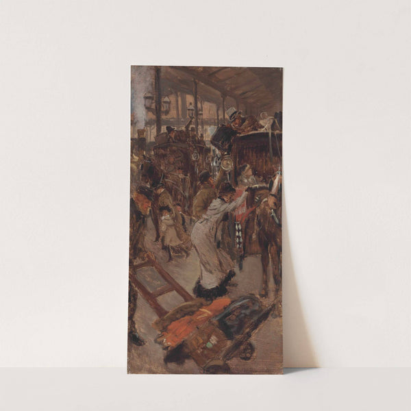 The Cab Road, Victoria Station (1895) by James Tissot