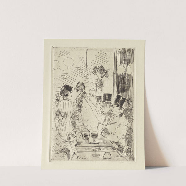 The Café of the New Athens (c. 1876) by Jean-Louis Forain