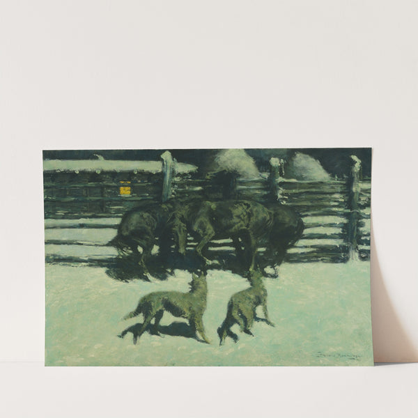 The Call for Help  (between 1906 and 1910) by Frederic Remington