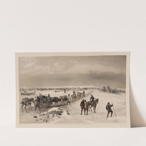 The camp of the 1st Division, looking north towards the camp of the 2nd Division – the heights of Inkermann in the distance (1855) by William Simpson