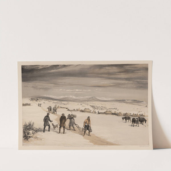 The camp of the second division, looking east January 1855 (1855) by William Simpson