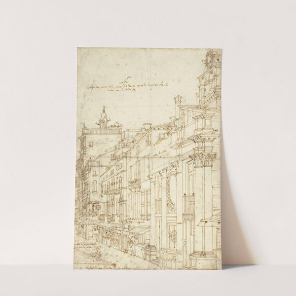 The Campo S. Basso; The North Side with the Church by Canaletto