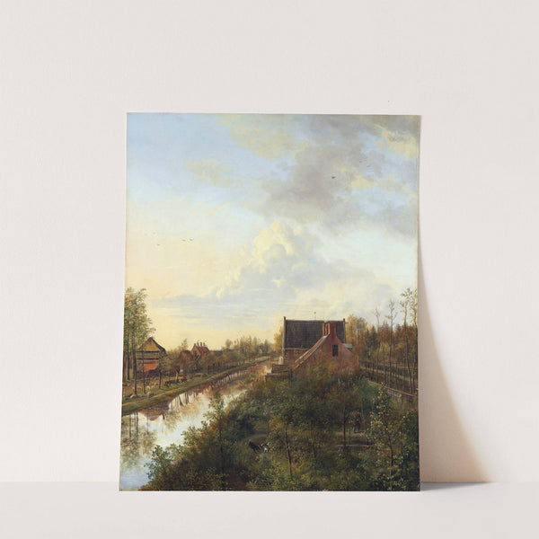 The Canal at ’s-Graveland by Pieter Gerardus van Os