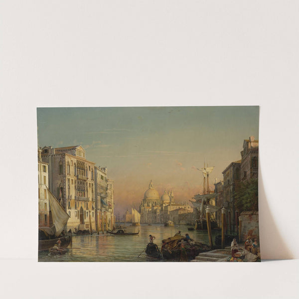 The Canal Grande in Venice with a View of Santa Maria della Salute by Friedrich von Nerly