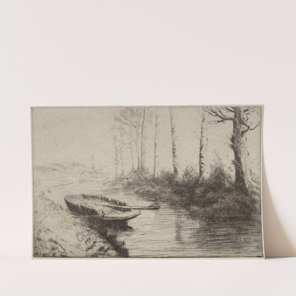 The Canal, Morning (c. 1857–1911) by Alphonse Legros