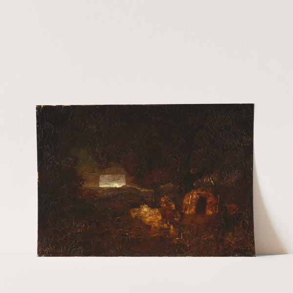 The Canoe Builders (after 1879) by Ralph Albert Blakelock