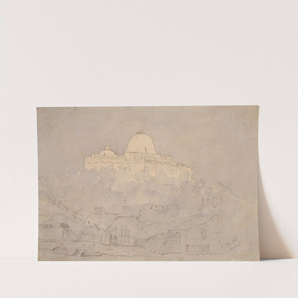 The Capitol from the railway station, Washington, U.S., July 29, 1846 (1846) by Michael Seymour