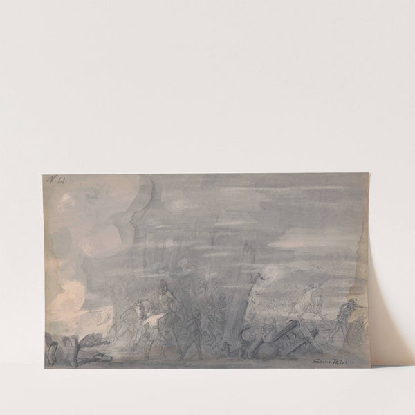 The capture of General August Willich at Stone’s River Tennessee, 1862 (1862) by Adolph Metzner