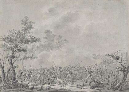 The Capture of Lieutenant General Johann Hermann von Fersen During the Battle of Bergen (19 September 1799)