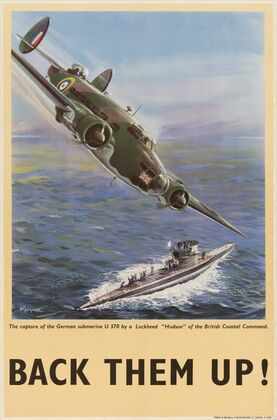 The Capture of the German Submarine U 570 by a Lockheed ‘Hudson’ of the British Coastal Command – Back Them Up! — size preview