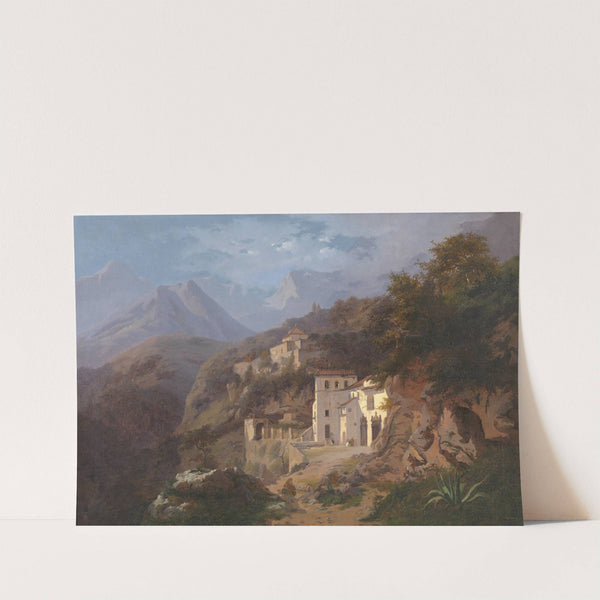 The Capuchin Monastery in Cava (Salerno) by Edouard De Vigne