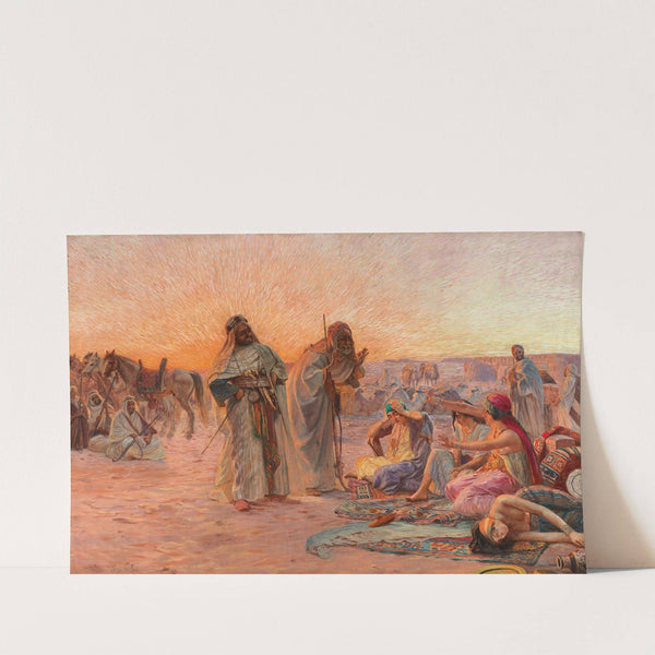 The Caravan Resting by Otto Pilny