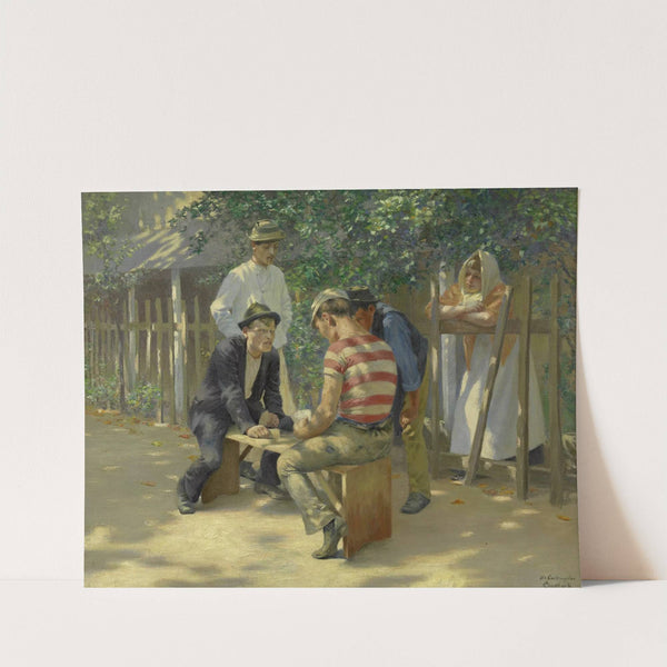 The card players (1893) by Josef Engelhart