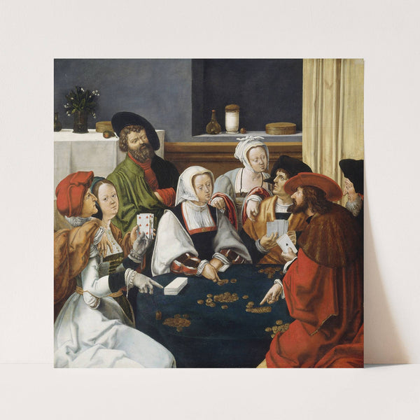 The Card Players (probably c. 1550-1599) by After Lucas van Leyden