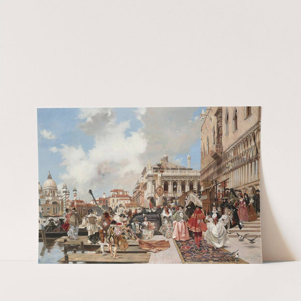 The Carnival, Venice by François Flameng