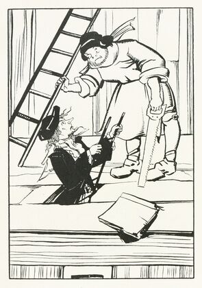 The carpenter came