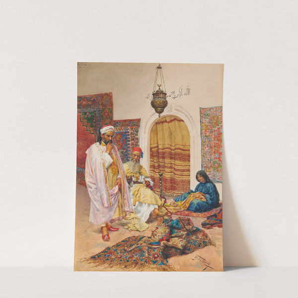 The Carpet Seller by Giulio Rosati