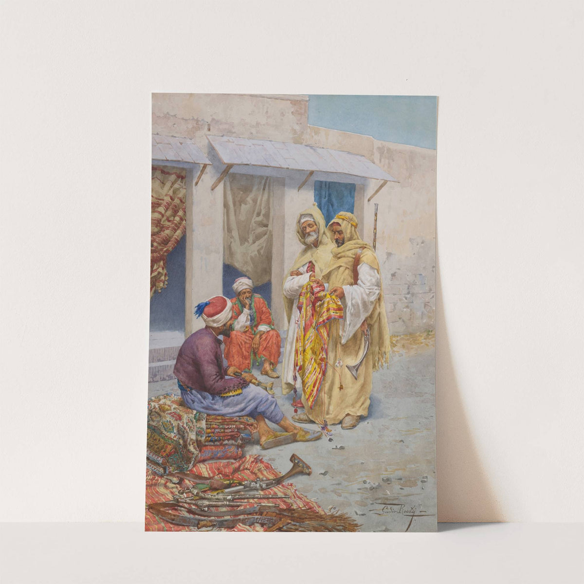 The Carpet Seller by Giulio Rosati