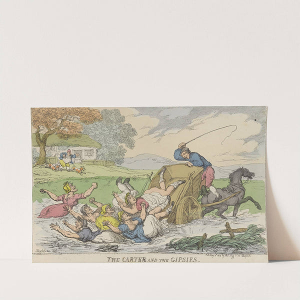 The carter and the gipsies (1818) by Thomas Rowlandson