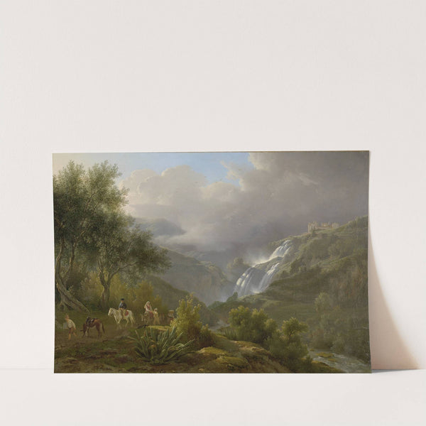 The Cascades at Tivoli, with a Storm Approaching by Abraham Teerlink