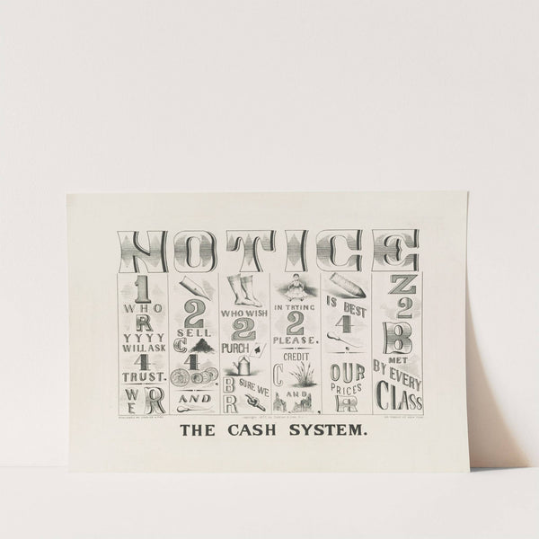 The cash system (1877) by Currier & Ives.