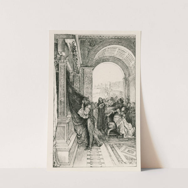 The casket scene, Merchant of Venice, III, 2 (1888) by Edwin Austin Abbey