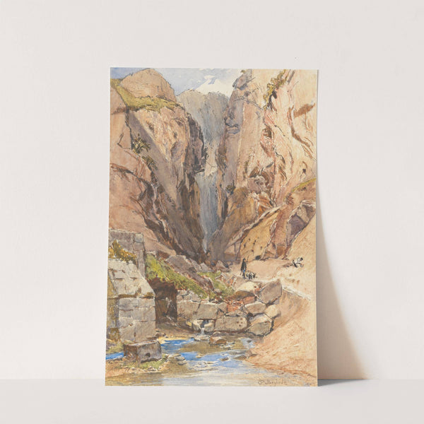 The Castalian Spring, Delphi by John Fulleylove