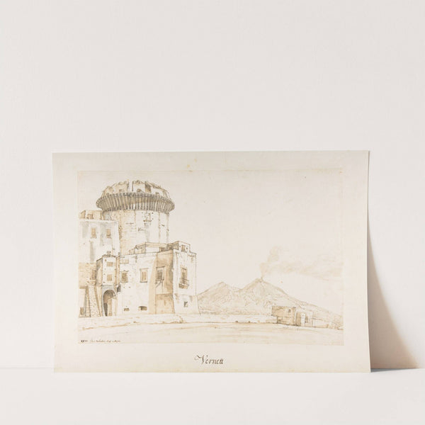 The Castel Nuovo in Naples, with a View of Mount Vesuvius (ca. 1737–53) by Claude-Joseph Vernet