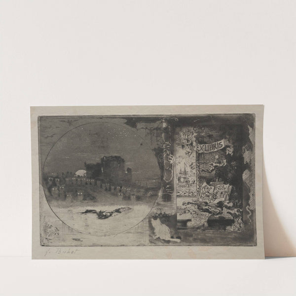 The Castle of the Owls (1887) by Félix Hilaire Buhot