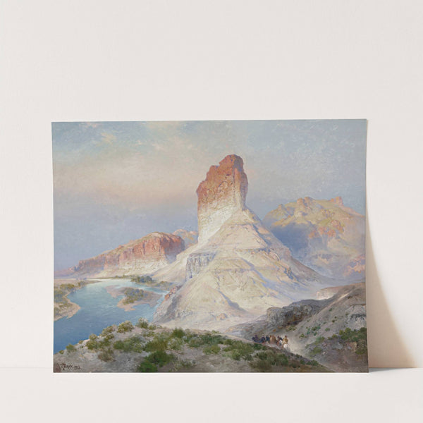 The Castle Rock, Green River, Wyoming (Indian Summer. Green River. Wyoming) (1913) by Thomas Moran